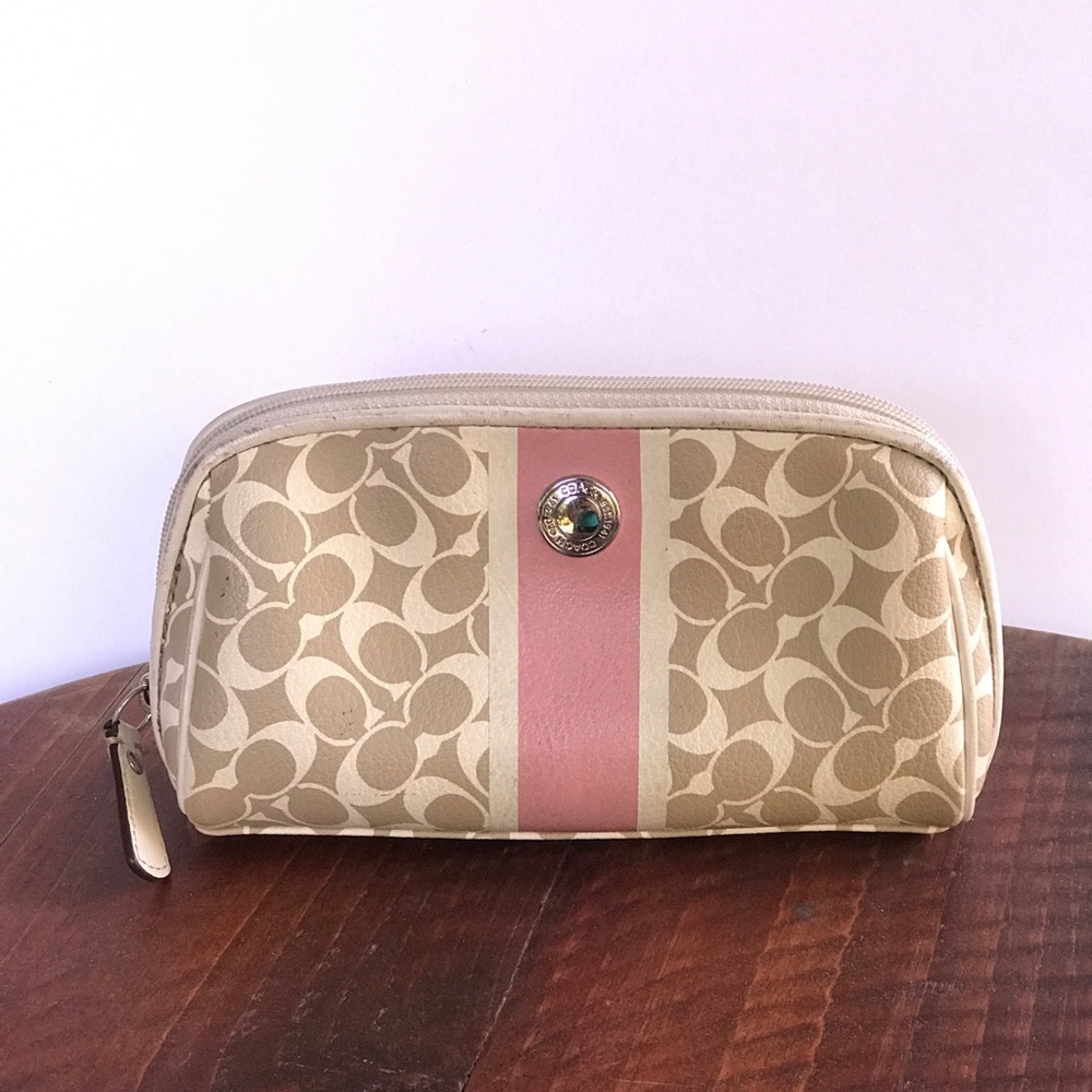 Authentic Coach cosmetic bag